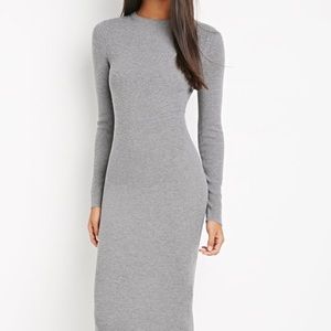 Grey body con dress
